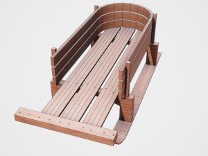 snow sledge 3D Model