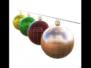 christmas balls 3D Model