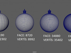christmas balls Modello 3D