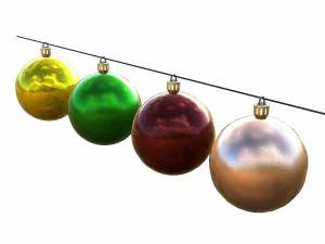 christmas balls 3D Model