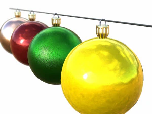 christmas balls 3D Model