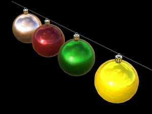christmas balls 3D Model