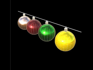 christmas balls Modello 3D