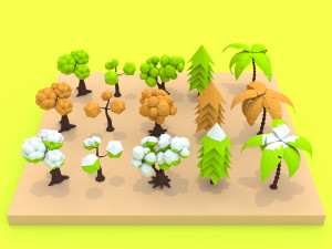 tree set 3D 모델