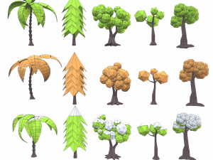 tree set 3D Model