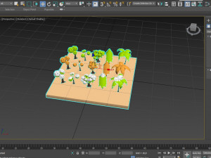 tree set 3D Model