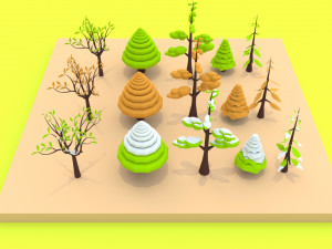 tree pack 3D Model