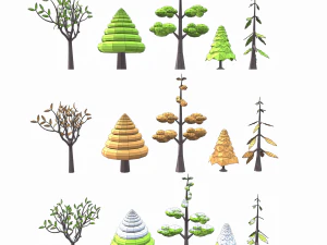 tree pack 3D Model