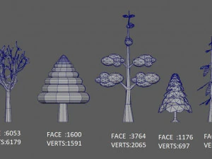 tree pack 3D Model