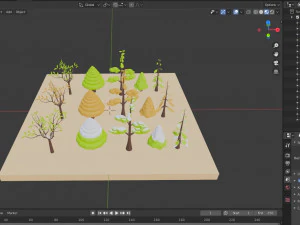 tree pack 3D Model