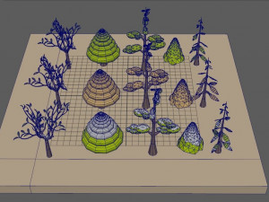 tree pack 3D Model