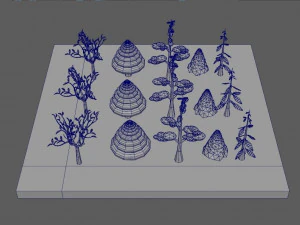 tree pack 3D Model