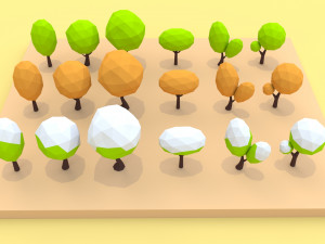 trees pack 3D Model