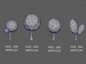 trees pack 3D Модель