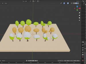 trees pack 3D Модель