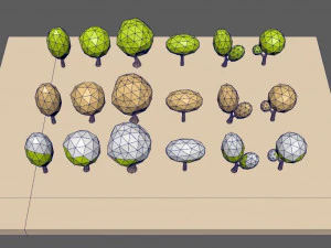 trees pack 3D Model