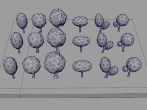 trees pack 3D Модель