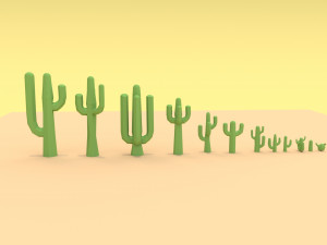 Cactus cartoon Modelo 3D