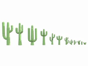 Cactus cartoon 3D Model