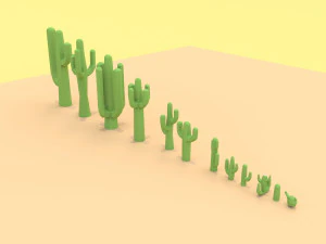 Cactus cartoon 3D Model