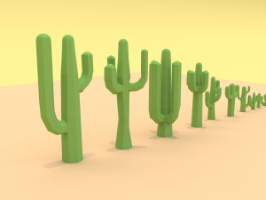 Cactus cartoon 3D Model