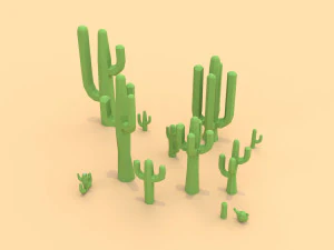Cactus cartoon 3D Model