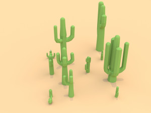 Cactus cartoon 3D Model
