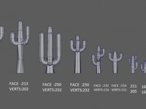 Cactus cartoon 3D Model