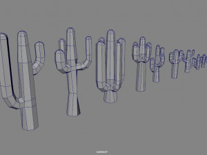 Cactus cartoon 3D Model