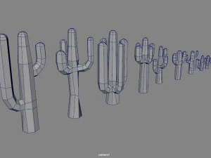 Cactus cartoon 3D Model