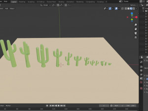 Cactus cartoon 3D Model