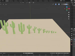Cactus cartoon 3D Model
