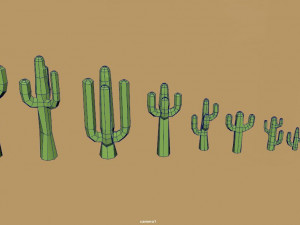 Cactus cartoon 3D Model