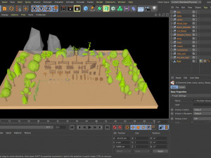 trees flowers and rocks 3D मॉडल