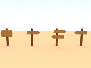 wooden fence and flowers 3Dモデル