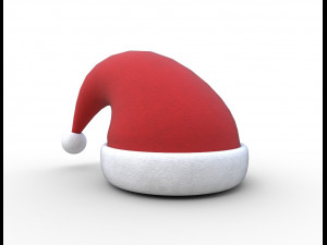christmas santa claus hat 3D Model