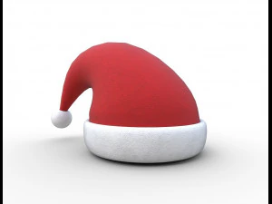 різдвяна шапка Санта-Клауса 3D Модель