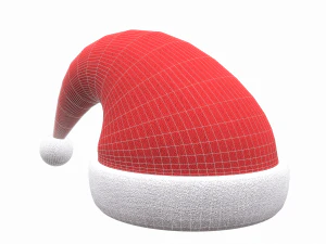 christmas santa claus hat 3D Model