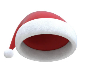 christmas santa claus hat 3D Model
