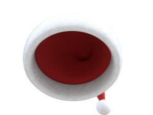 christmas santa claus hat 3D Модель