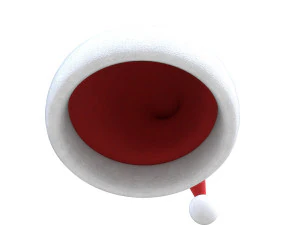 christmas santa claus hat 3D Model