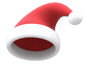 christmas santa claus hat 3D Модель