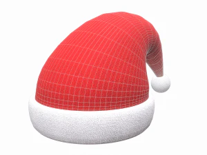 christmas santa claus hat 3D Model