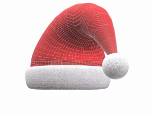 christmas santa claus hat 3D Model