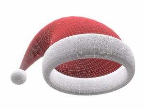 christmas santa claus hat 3D Model
