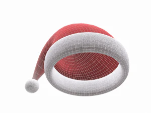 christmas santa claus hat 3D Model