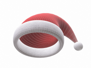 christmas santa claus hat 3D Модель