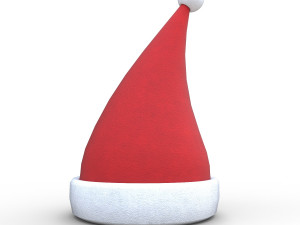 christmas santa claus hat 01 3D 모델