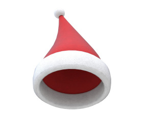 christmas santa claus hat 01 Model 3D