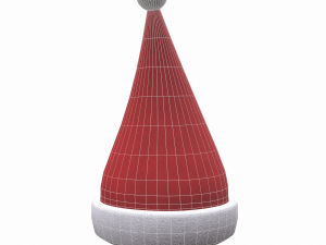 christmas santa claus hat 01 Model 3D